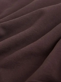 Chocoladebruin - Normale Pasvorm - Zwaargewicht Cotton Rich Jersey Hoodie