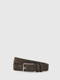 Chocoladebruin - Reiss - Dante - Suède riem