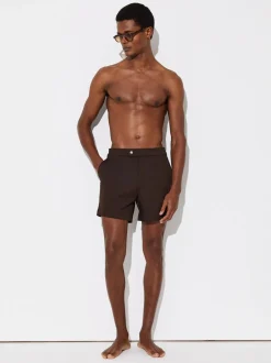 Chocoladebruin - Reiss Sun Side Adjuster zwemshort