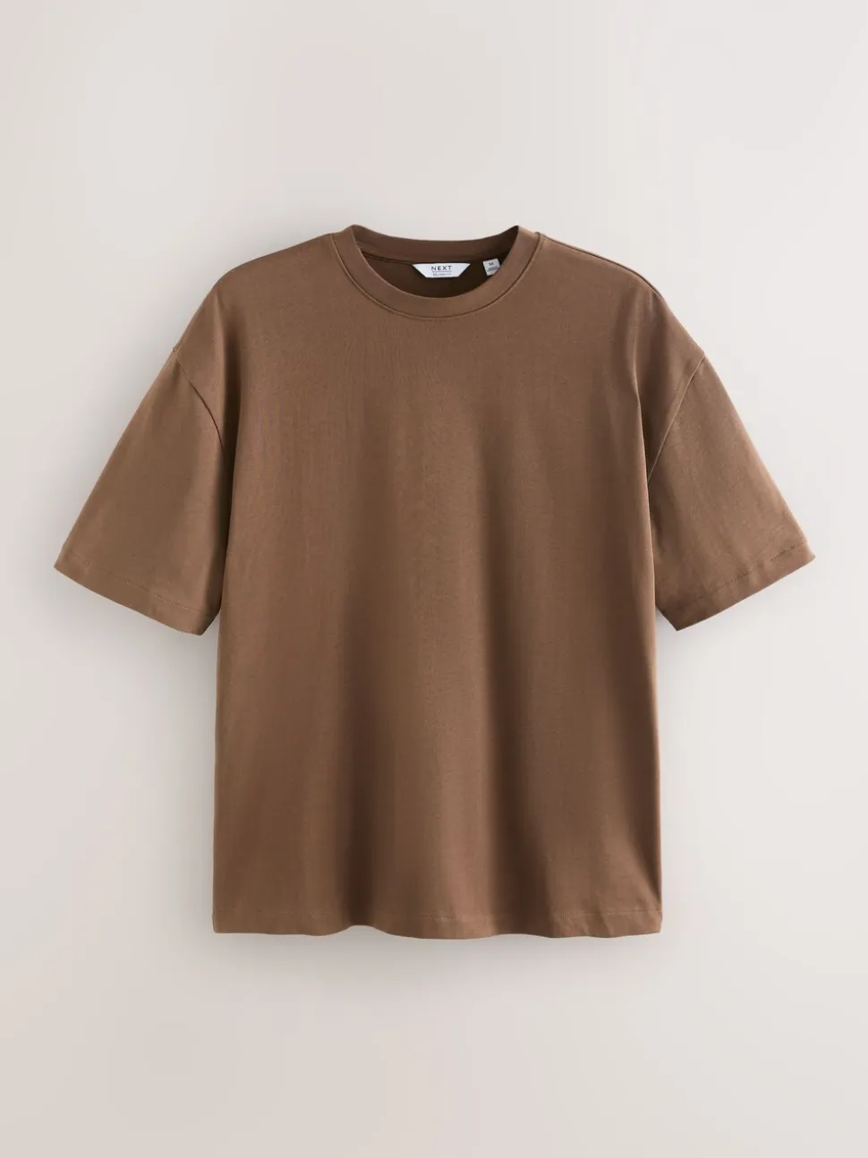 Chocoladebruin - Relaxed fit - Zwaar T-shirt