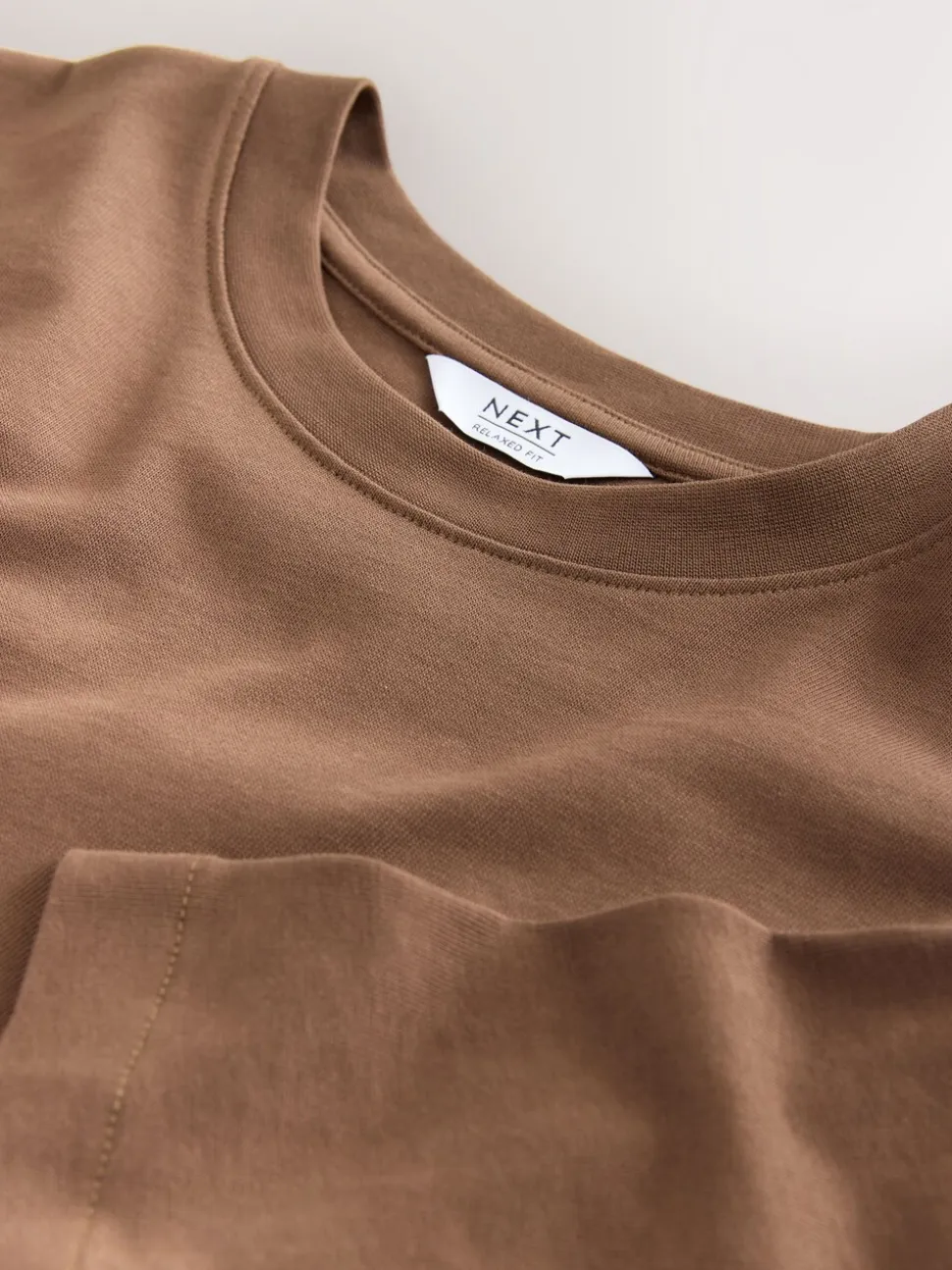 Chocoladebruin - Relaxed fit - Zwaar T-shirt