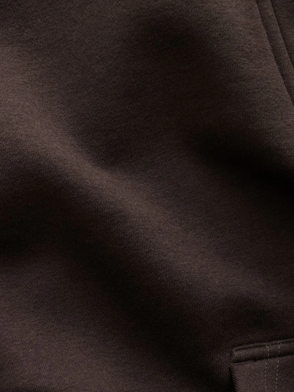 Chocoladebruin - Relaxed fit sweatshirt van zware katoenrijke jersey met ritssluiting bij de hals