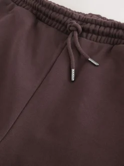 Chocoladebruin - Straight fit - Relaxed Fit Brushback Heavyweight Joggers