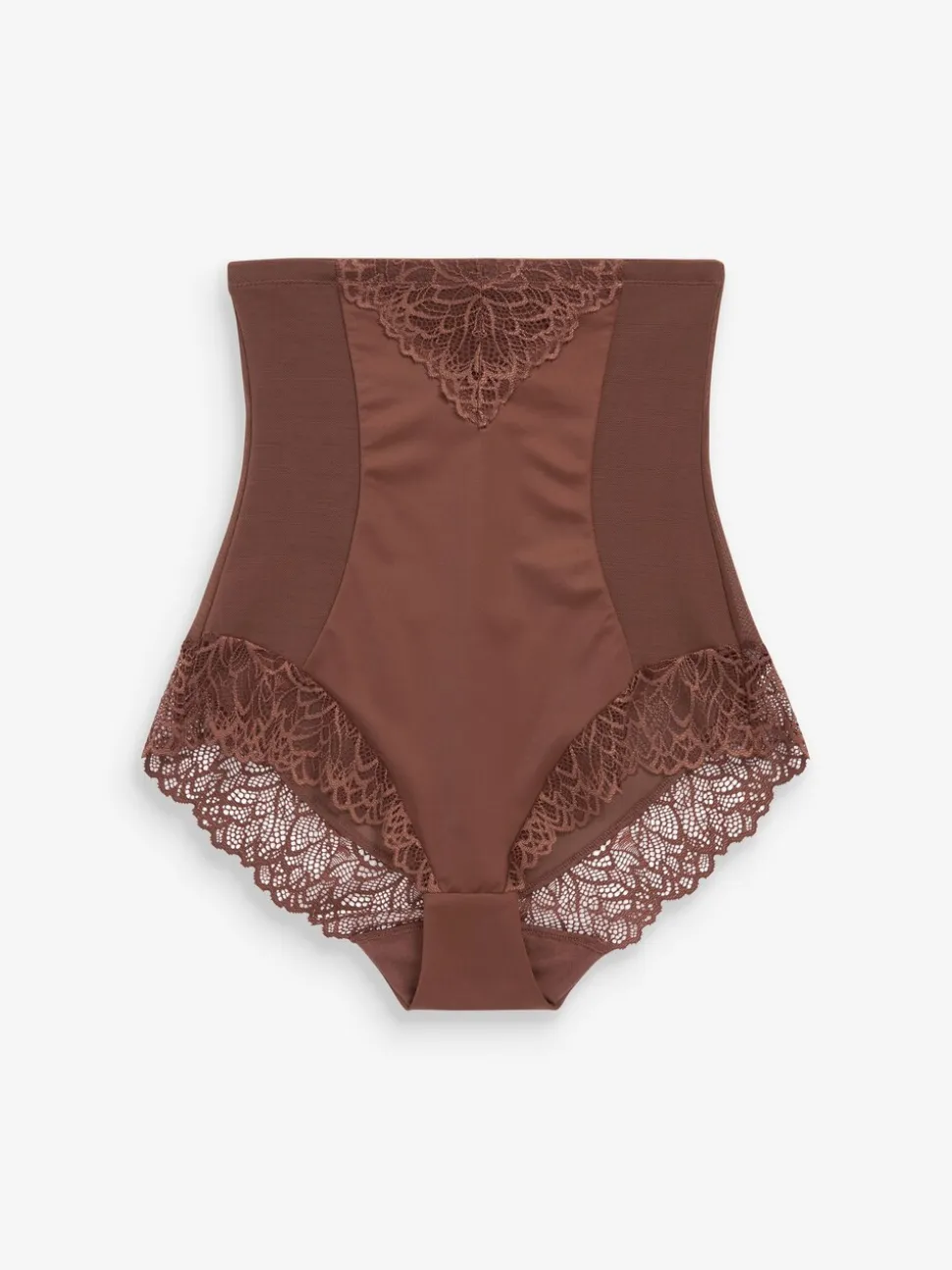 Chocoladebruin - Vormende slip met stevige buikcorrectie