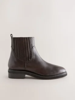 Chocoladebruin leer - Forever Comfort® Chelsea Boots
