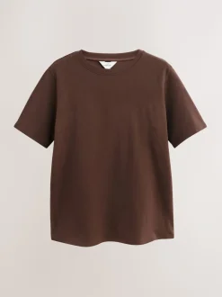 Chocolate Brown and Green Stripe - Maternity Nursing T-Shirts 2 Pack