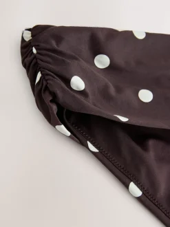 Chocolate Brown/Cream Spot - Bikinibroekjes