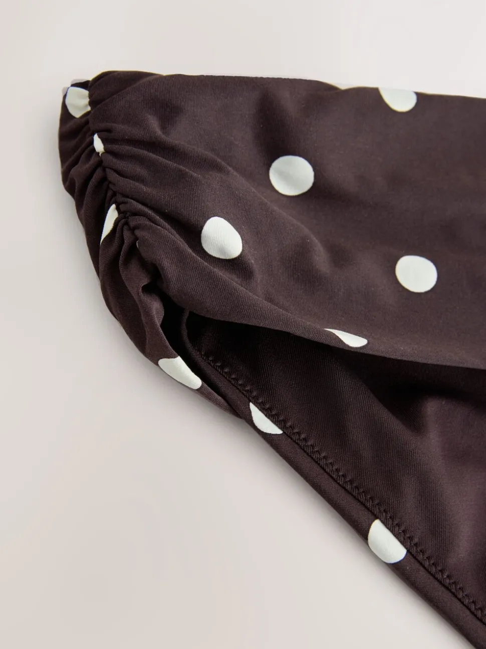Chocolate Brown/Cream Spot - Bikinibroekjes