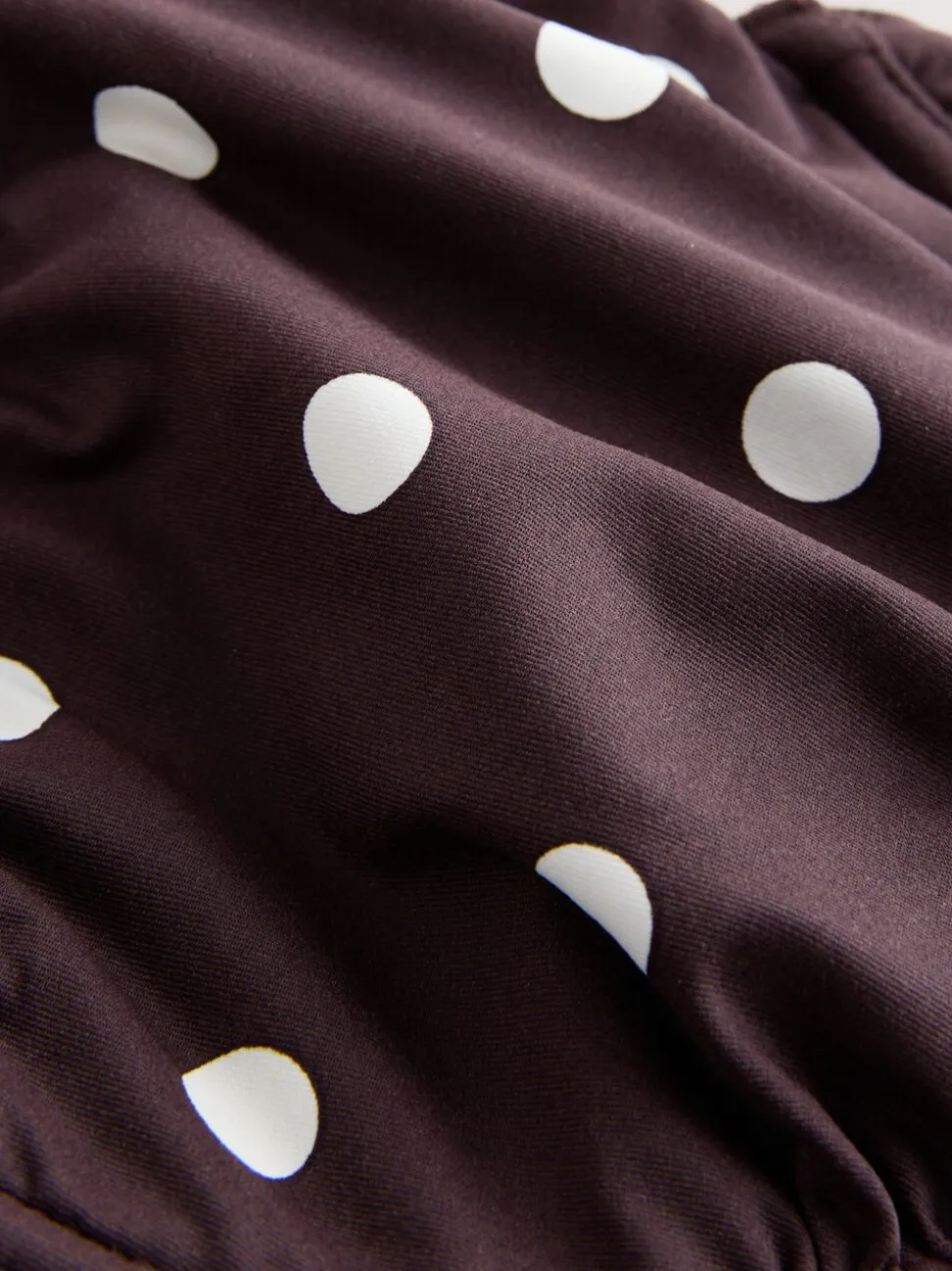 Chocolate Brown/Cream Spot - DD+ bikinitop zonder vulling met beugel