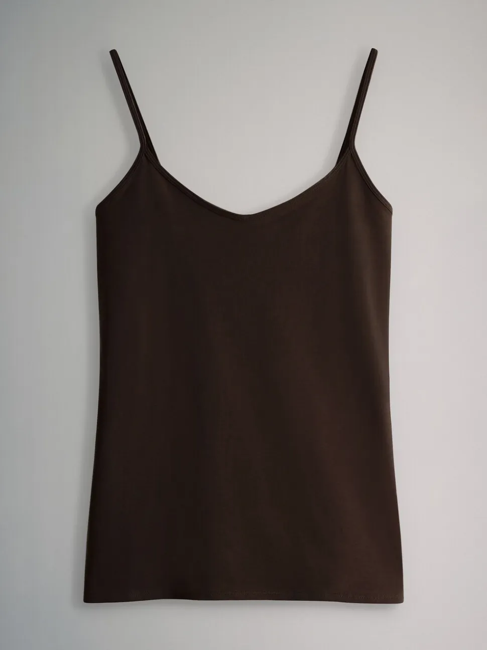 Chocolate Brown/Cream/White/Blues - The Set 7 pakken dunne bandvest Tops