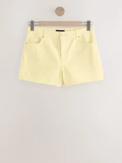 Citroengeel - Denim shorts voor jongens