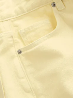 Citroengeel - Denim shorts voor jongens