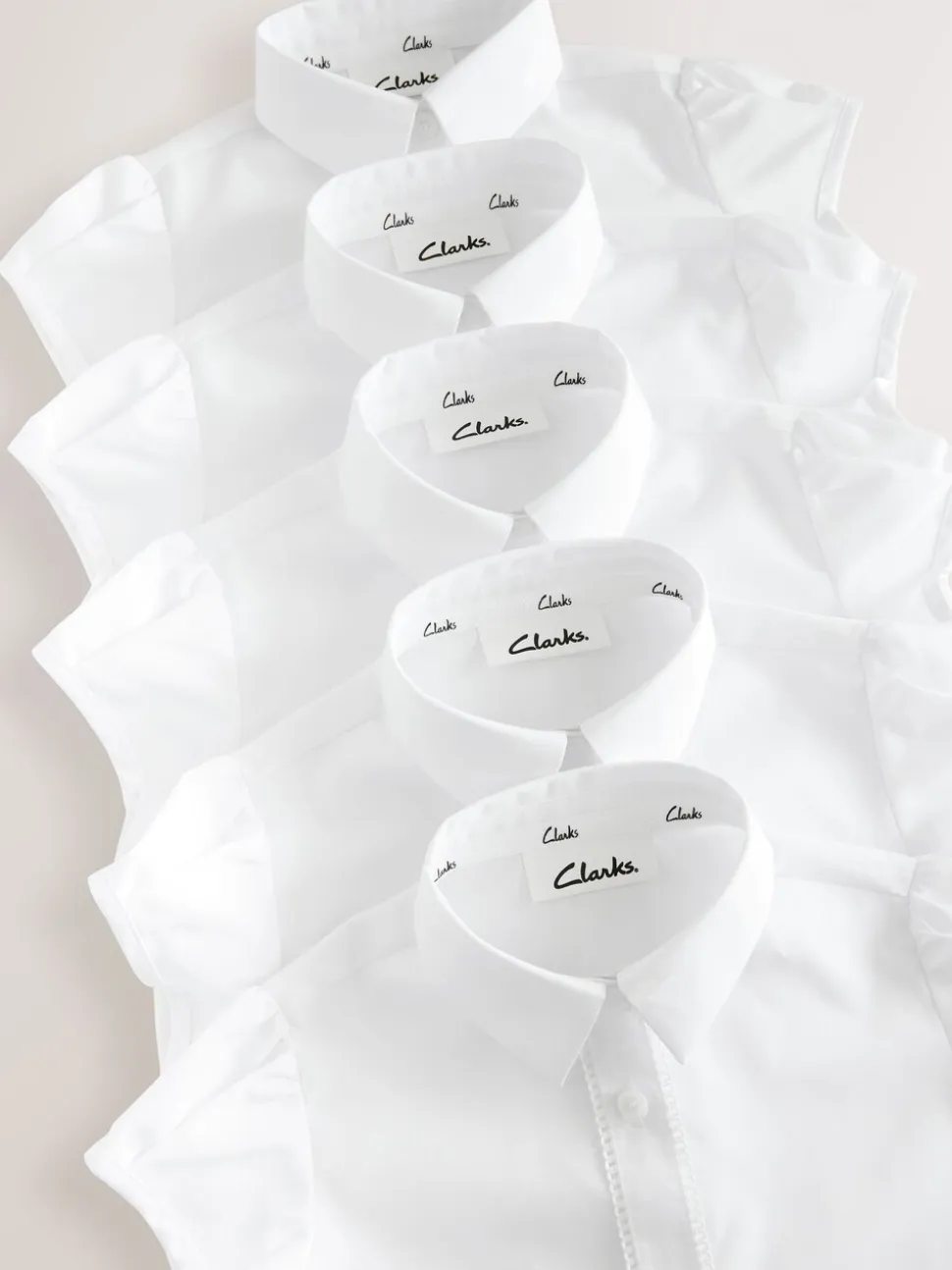 Clarks 5 Pack Girls School Shirts