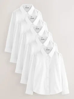 Clarks 5 Pack Girls School Shirts