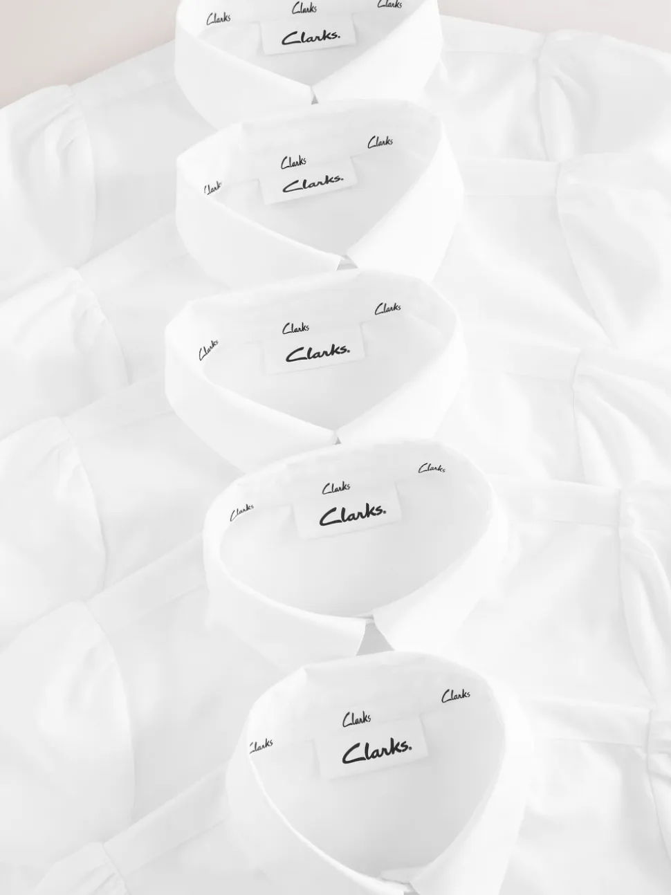 Clarks 5 Pack Girls School Shirts