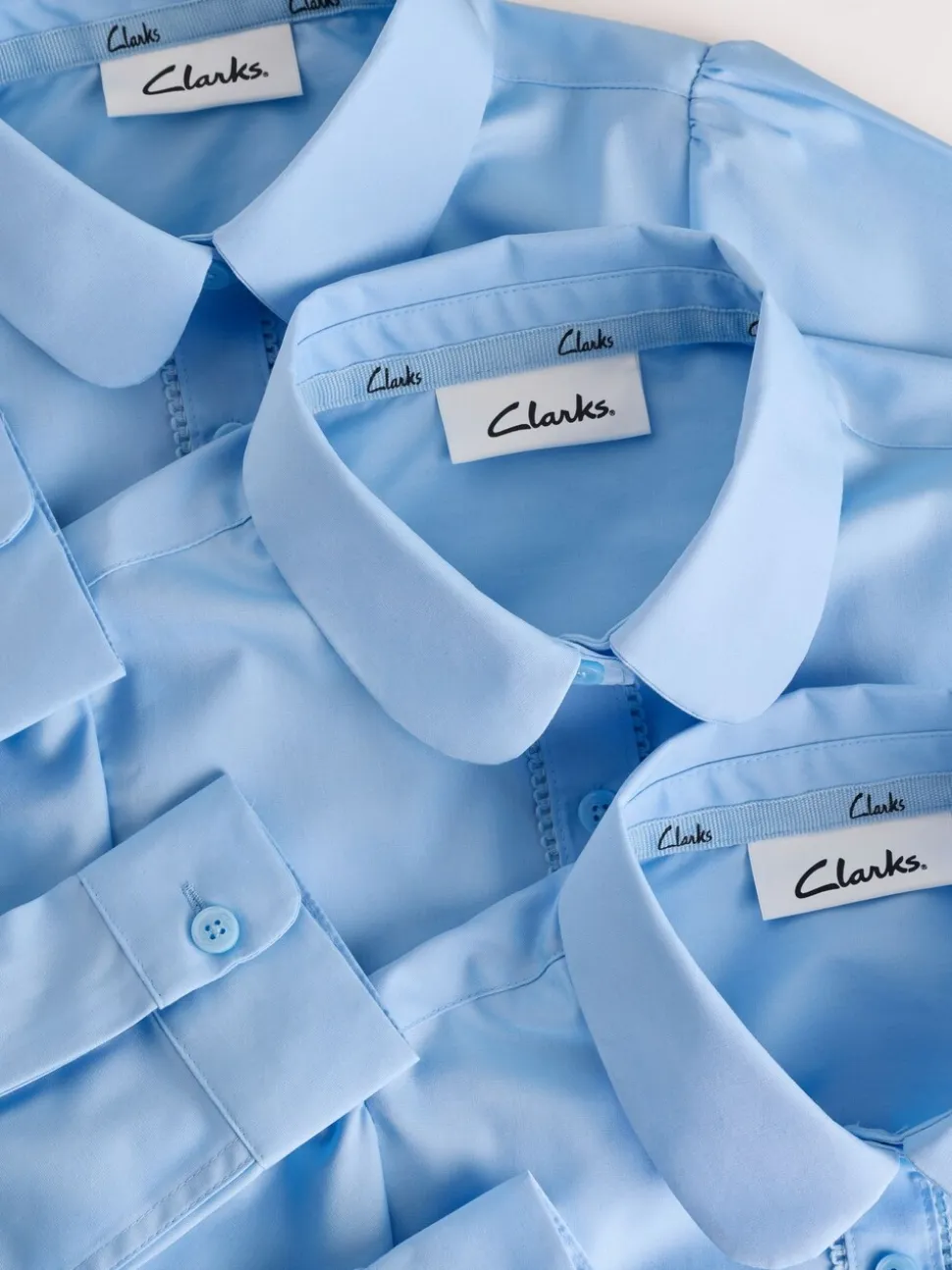 Clarks - Set van 3 schooloverhemden met korte mouwen voor meisjes