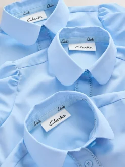 Clarks - Set van 3 schooloverhemden met korte mouwen voor meisjes