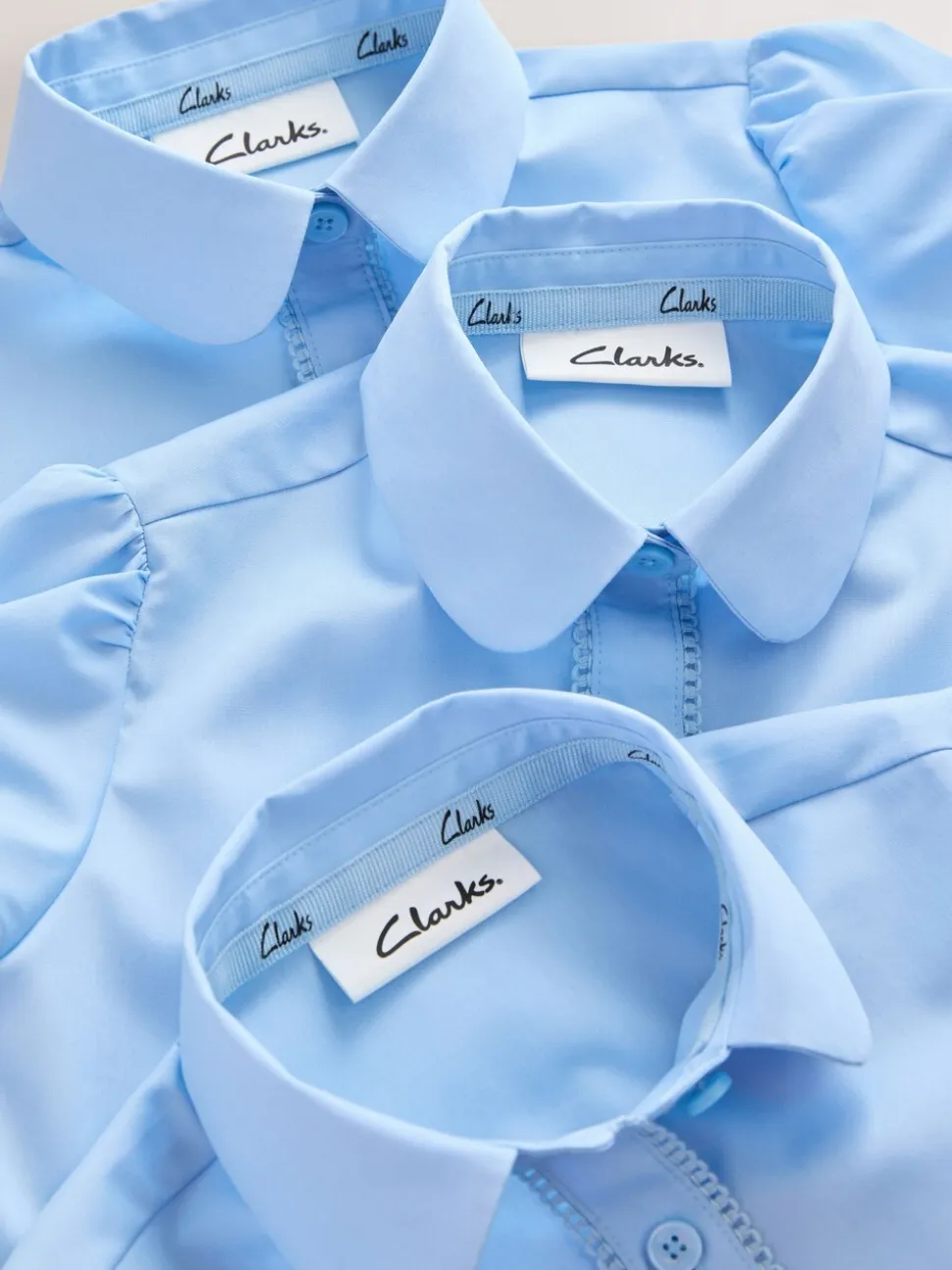 Clarks - Set van 3 schooloverhemden met korte mouwen voor meisjes