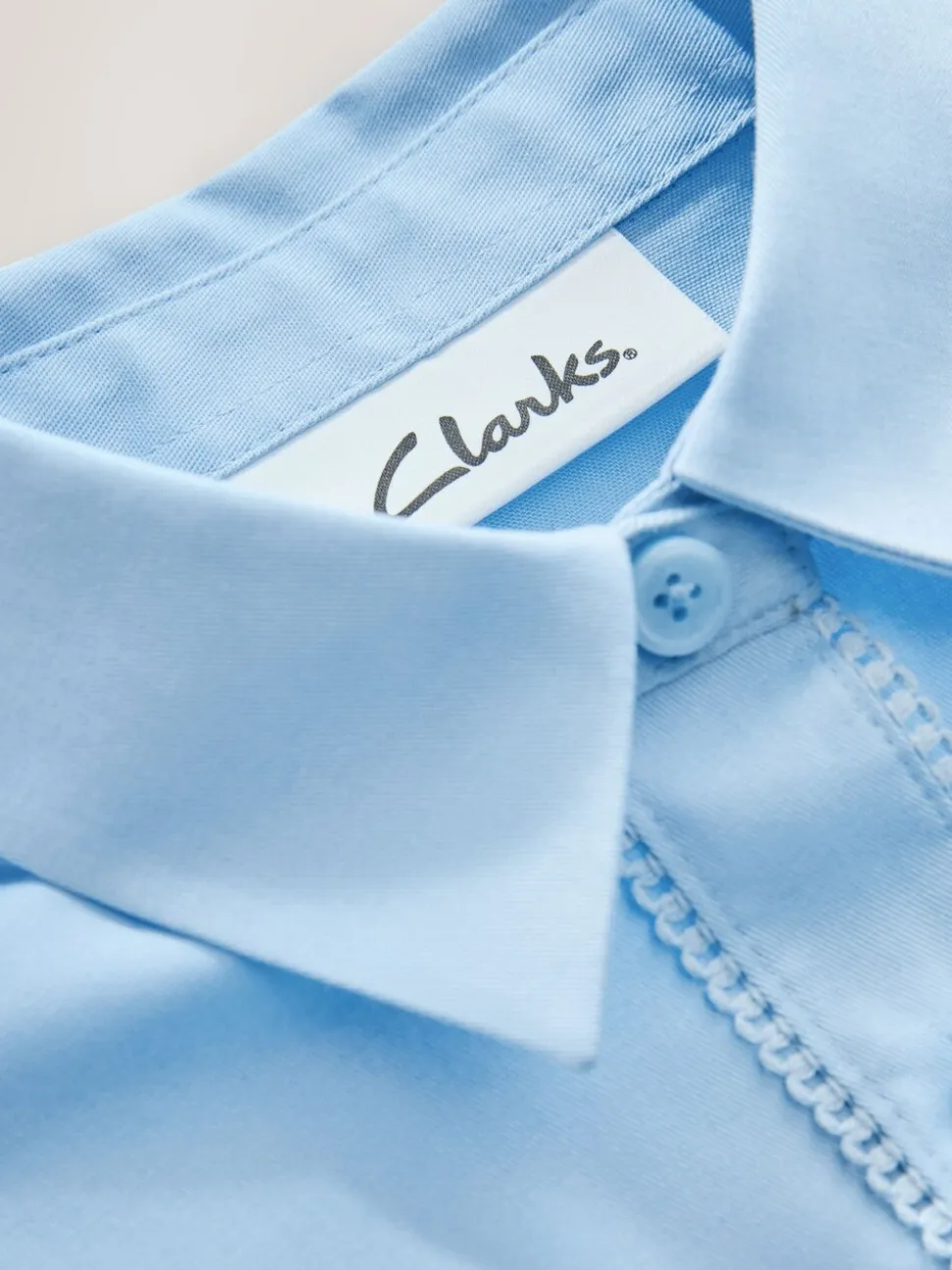 Clarks aansluitend schooloverhemd met Lange mouwen