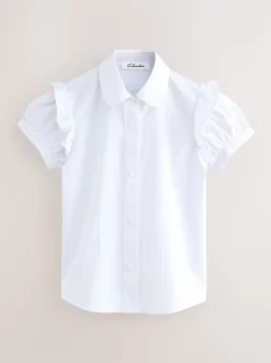 Clarks Frill korte mouwen schooloverhemden 2 verpakking