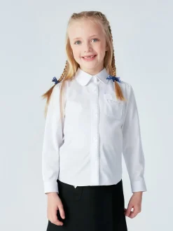 Clarks set van 3 schooloverhemden met lange mouwen en strik