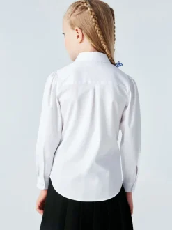 Clarks set van 3 schooloverhemden met lange mouwen en strik