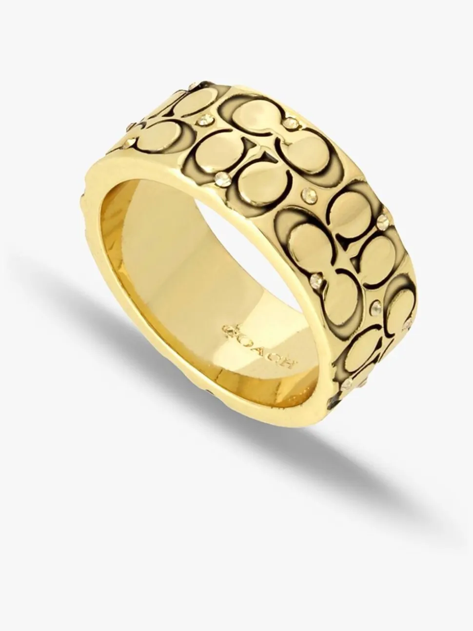 COACH Signature gewatteerde ring