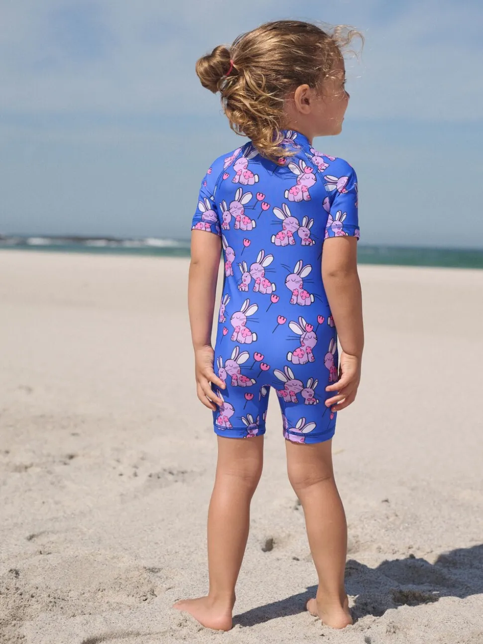 Cobalt Blue Bunny - Zonbeschermend badpak (3 mnd-10 jr)