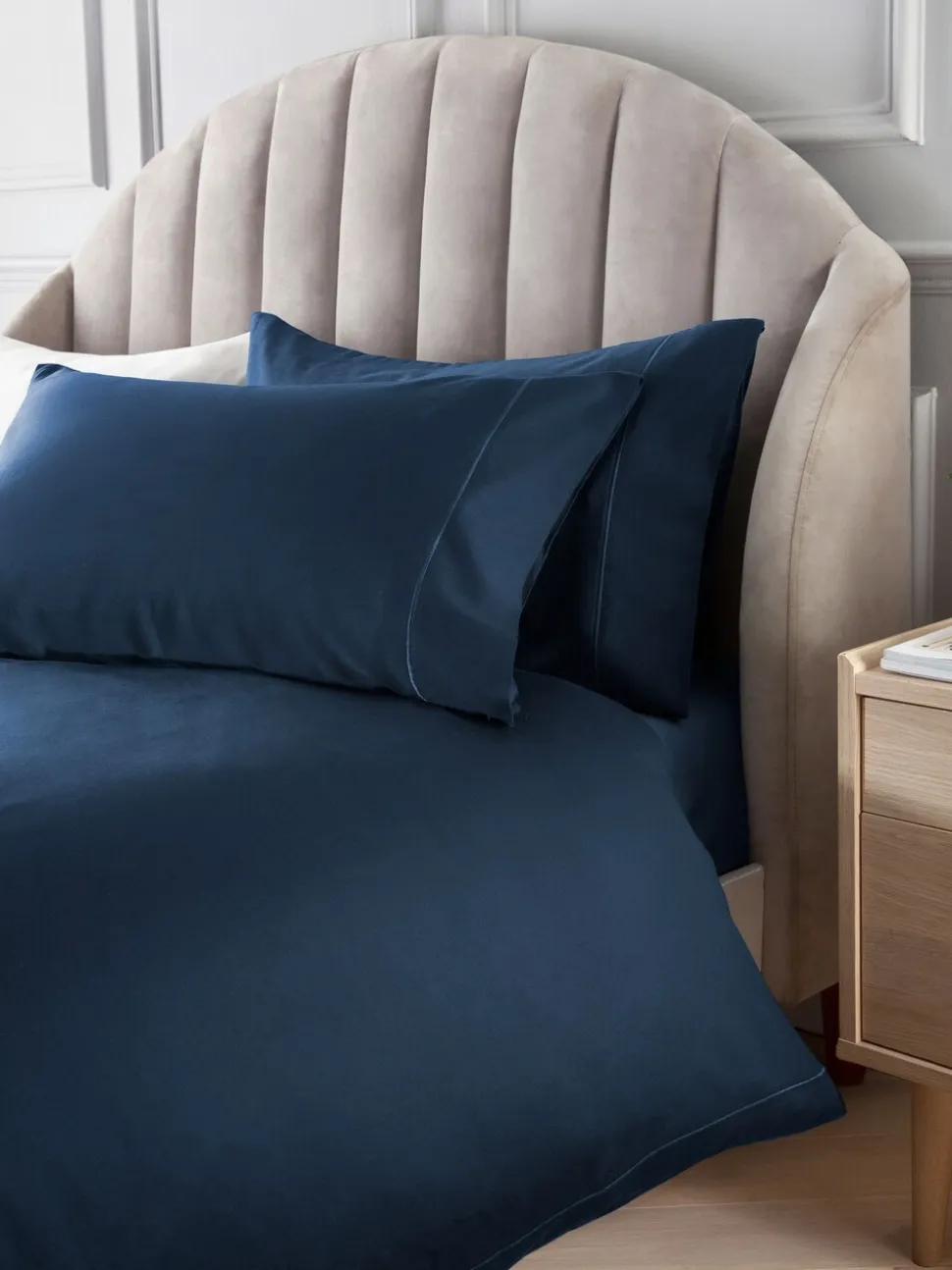 Collection Luxe 300-draads 100% katoensatijnen luxe dekbedovertrek- en kussensloopset