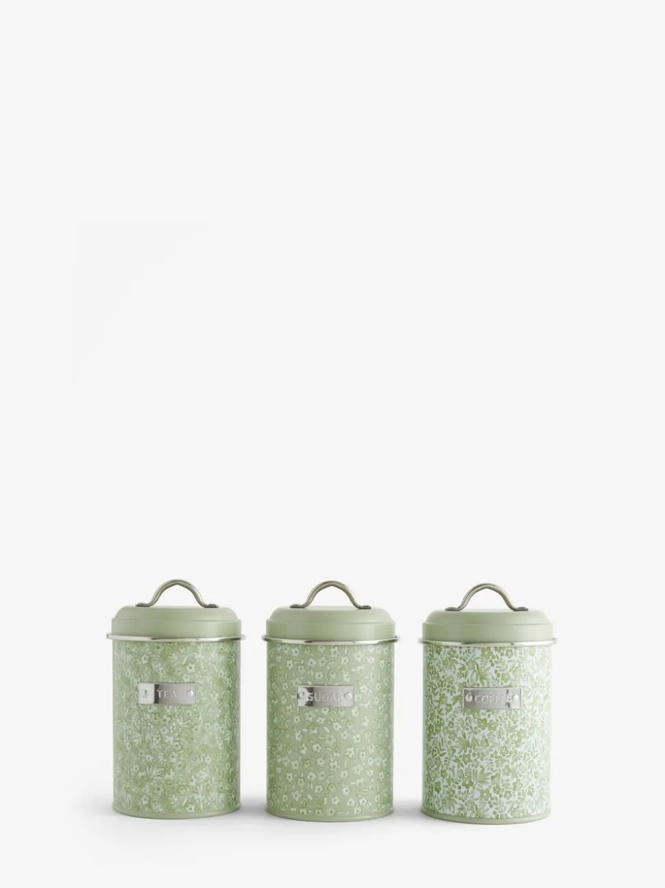 Cordelia - Set van 3 ditsy gebloemde bewaarbussen