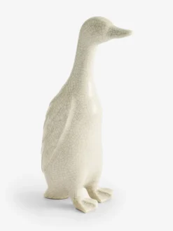 Crackle Glaze Ceramic Runner Duck Ornament