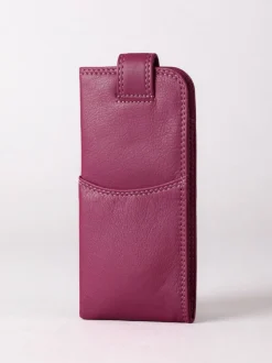 Cranberry - Lakeland Leather Glasses Case