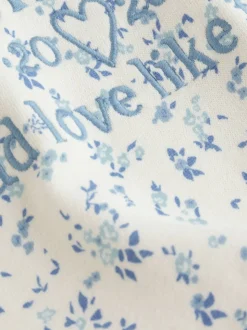 Cream Ditsy Flower - Hoodie (3 - 16 jr)
