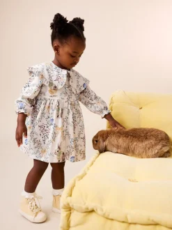 Cream Easter - Collared Dress (3mths-7yrs)
