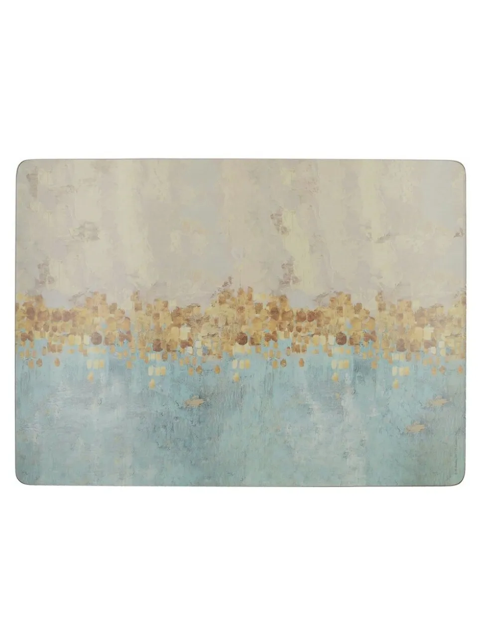 Creative Tops Set van 4 grote Placemats met kurken achterkant en Kunstdruk