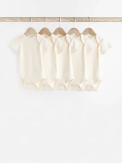 Crème - 5 Must-have rompertjes met korte mouwen