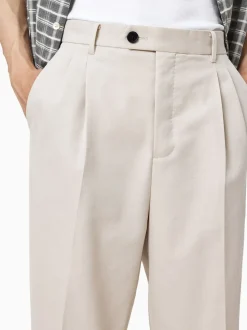 Crème - AllSaints Tallis Straight Trousers