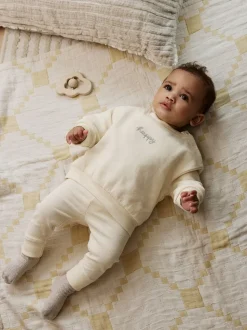 Crème - Baby Sweater en Leggings Set 2 Pieces (0mnd-2jr)
