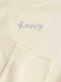 Crème - Baby Sweater en Leggings Set 2 Pieces (0mnd-2jr)