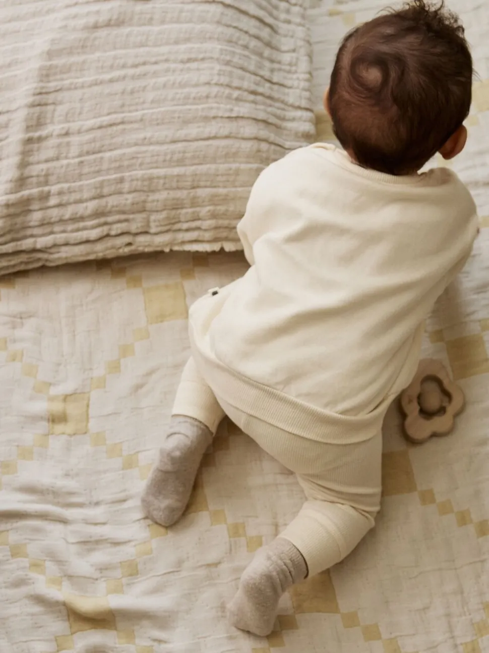 Crème - Baby Sweater en Leggings Set 2 Pieces (0mnd-2jr)