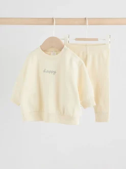 Crème - Baby Sweater en Leggings Set 2 Pieces (0mnd-2jr)