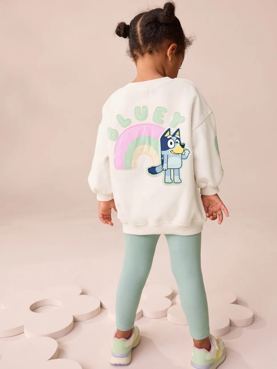 Crème - Bluey-set van sweatshirt en legging (12mnd -7jr)