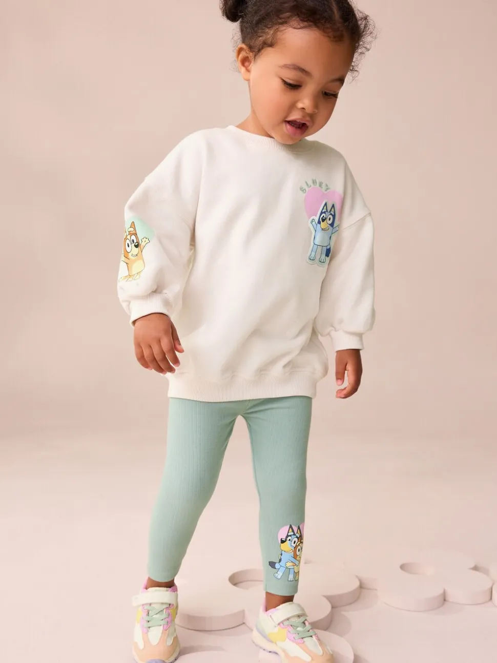 Crème - Bluey-set van sweatshirt en legging (12mnd -7jr)