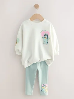 Crème - Bluey-set van sweatshirt en legging (12mnd -7jr)