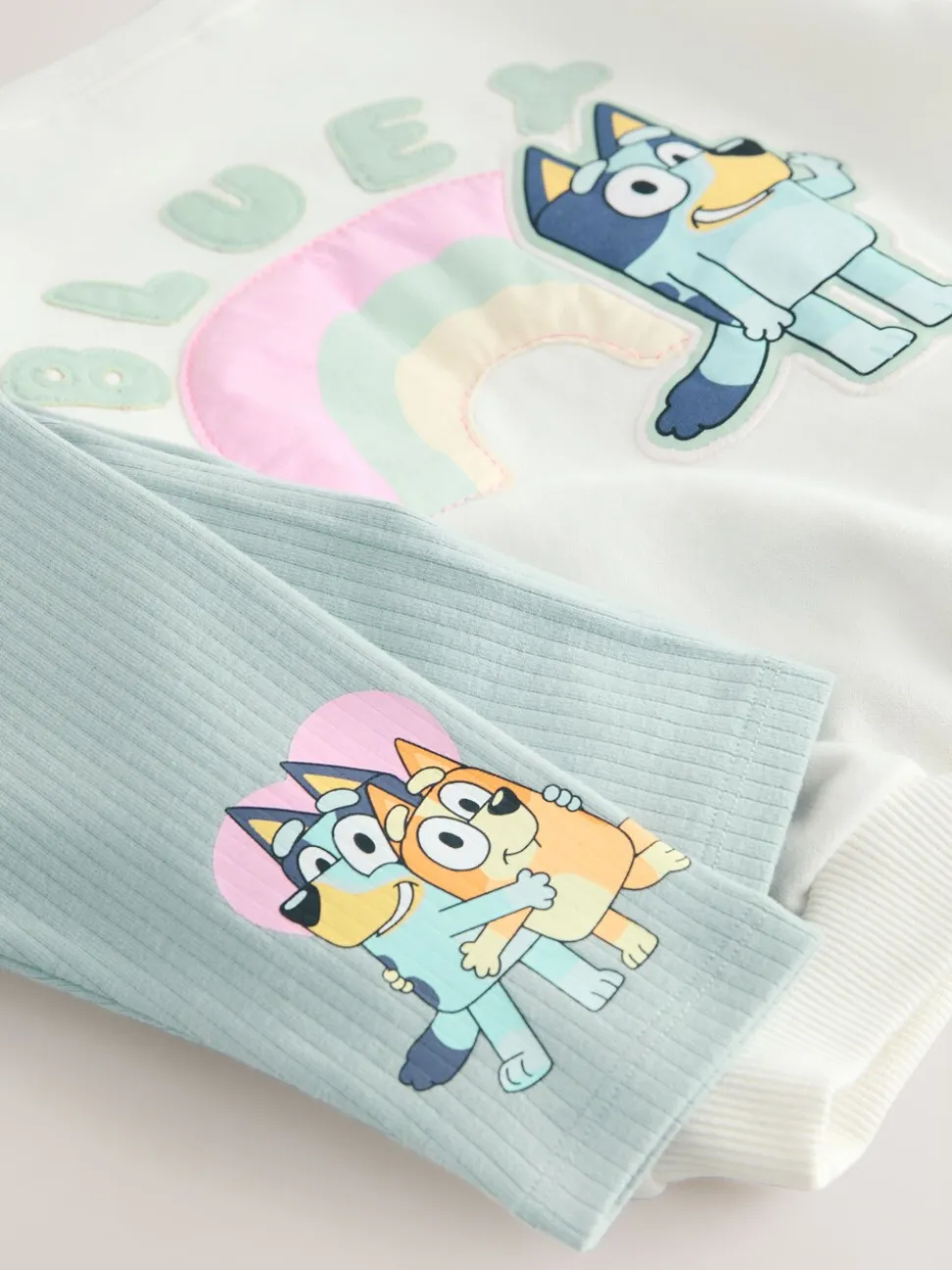 Crème - Bluey-set van sweatshirt en legging (12mnd -7jr)