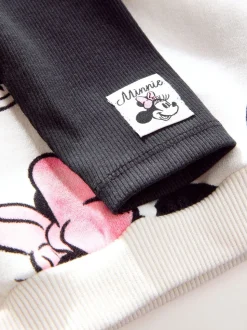 Crème - Disney Minnie Mouse set van sweatshirt en legging (3mnd -7jr)