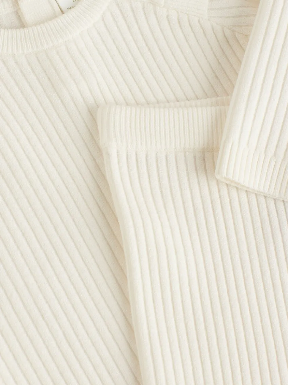 Crème - Gebreide babytrui en leggings set 2 -delig (0mnd -3jr)