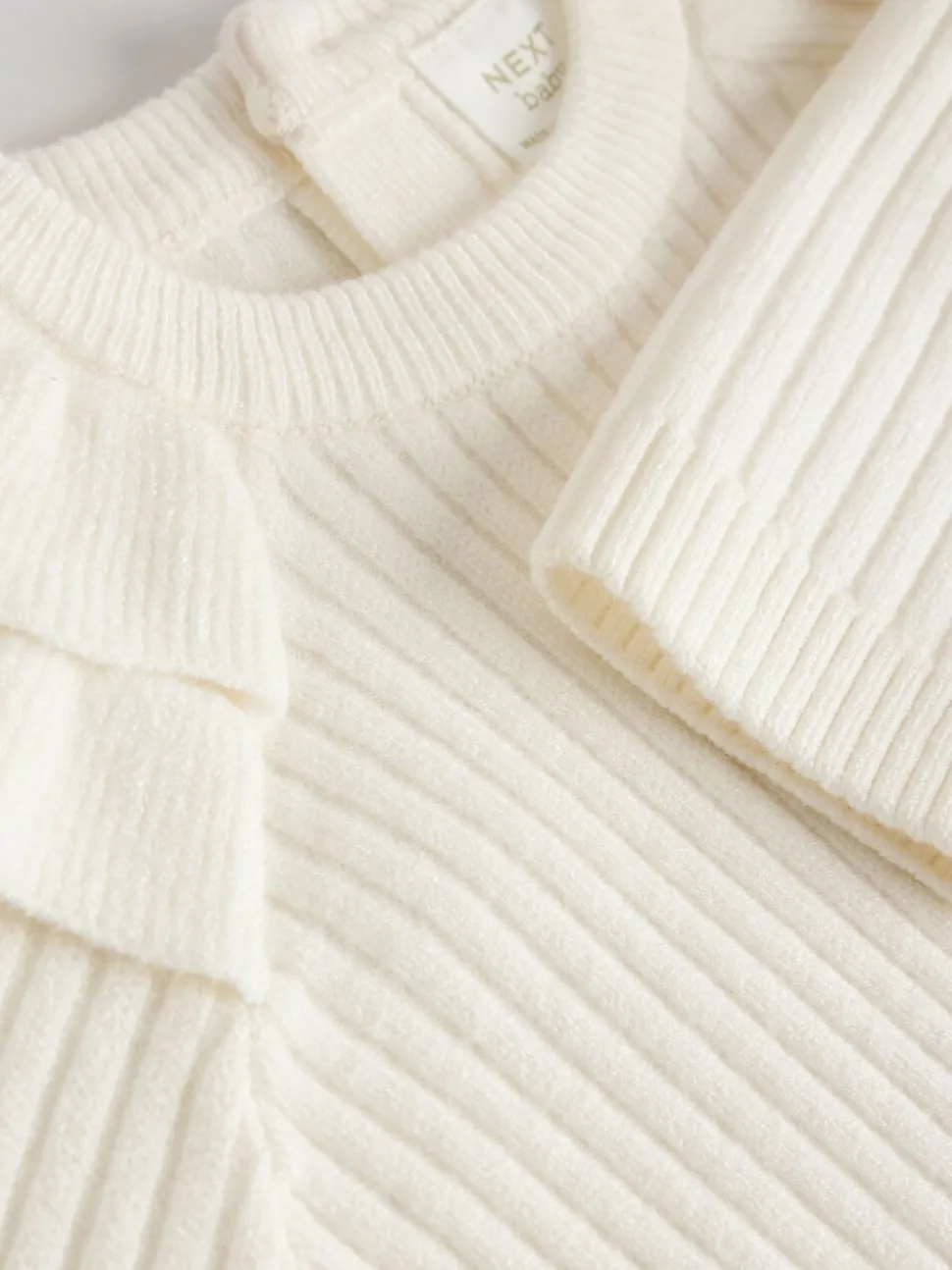 Crème - Gebreide babytrui en leggings set 2 -delig (0mnd -3jr)