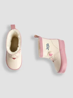 Crème - JoJo Maman Bébé Print Short Wellies