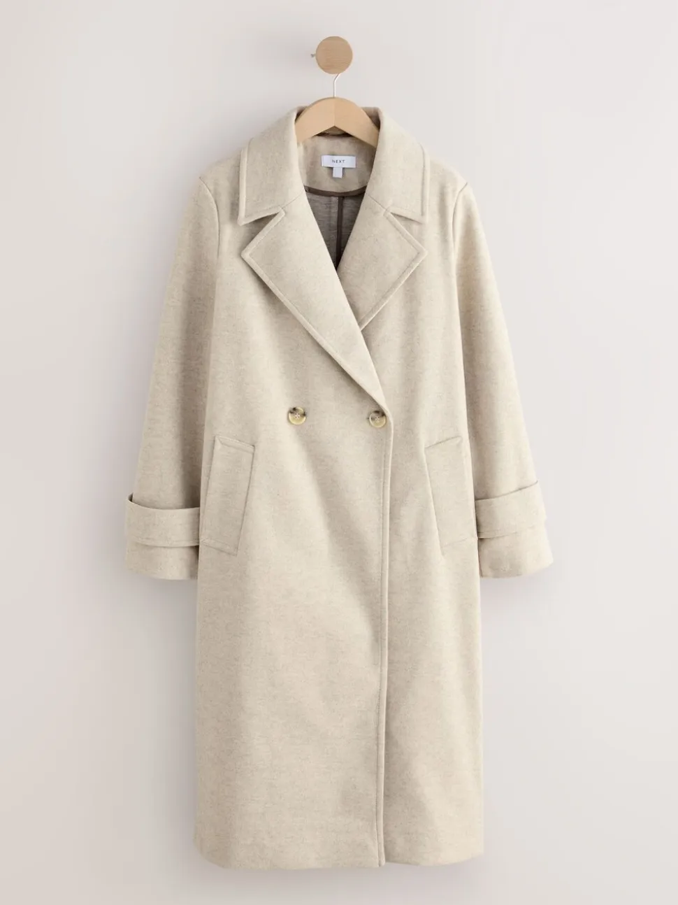 Crème - Lange maxi-jas